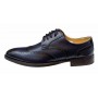 Pantofi barbati office, eleganti din piele naturala, Bleumarin, TEST68BL